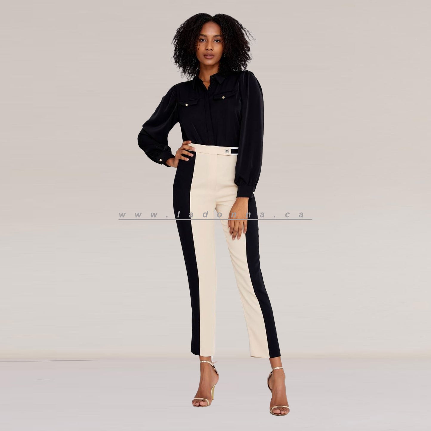 Elegant and sophisticated Crepe Cream Pants