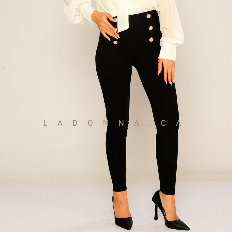 High Waist Casual Trousers