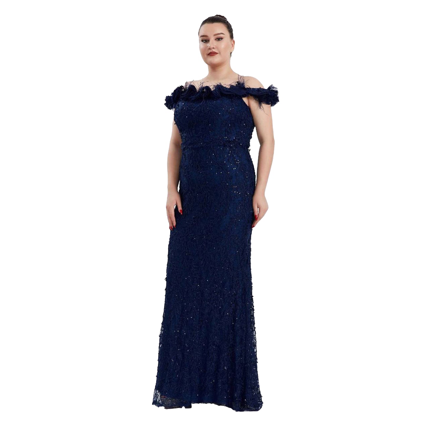 Navy Blue Evening Dress