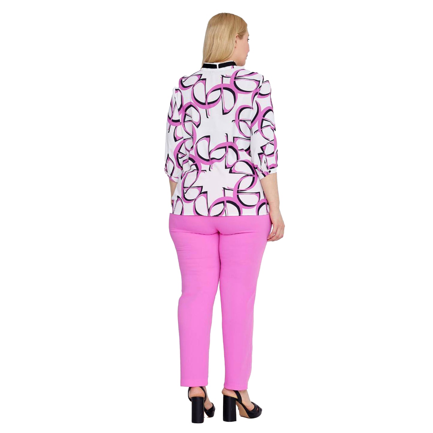 Fuchsia Long Sleeves Blouse
