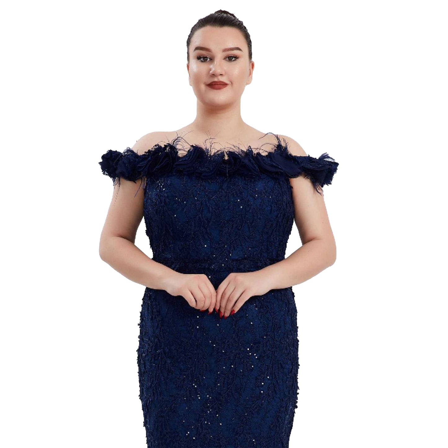 Navy Blue Evening Dress