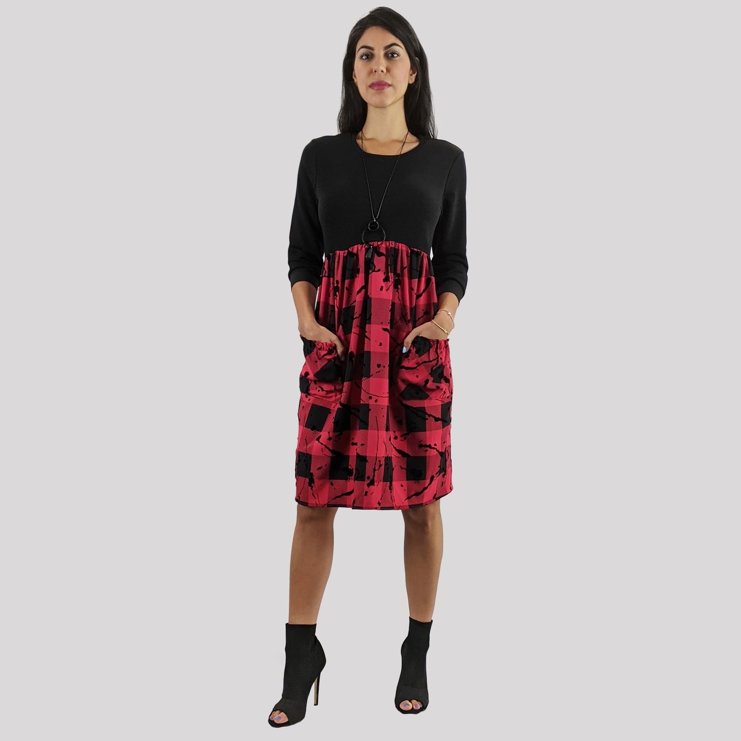 FAVORI MINI THREE QUARTER SLEEVE DRESS