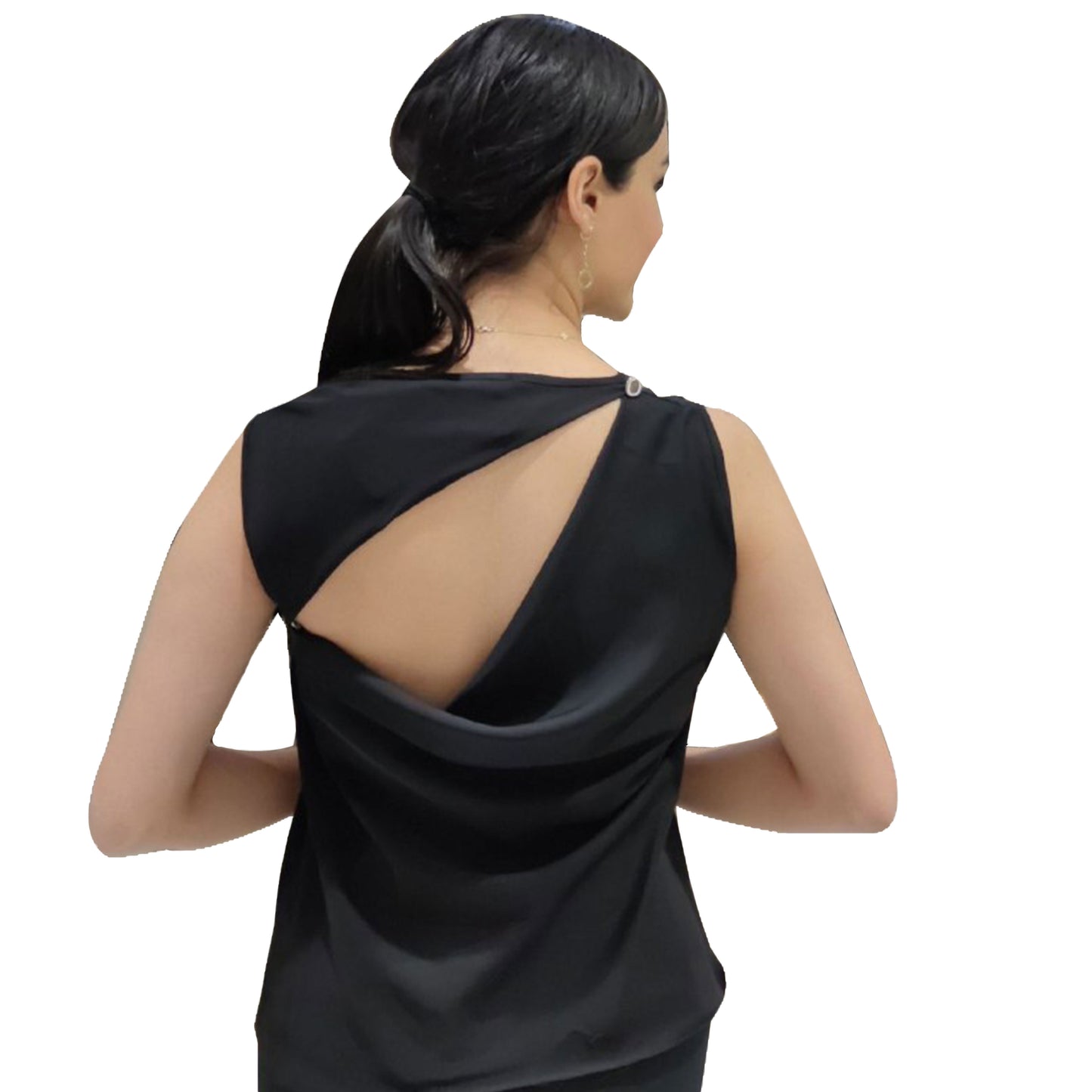 AIRPORT RUCHED OPEN BACK TOP