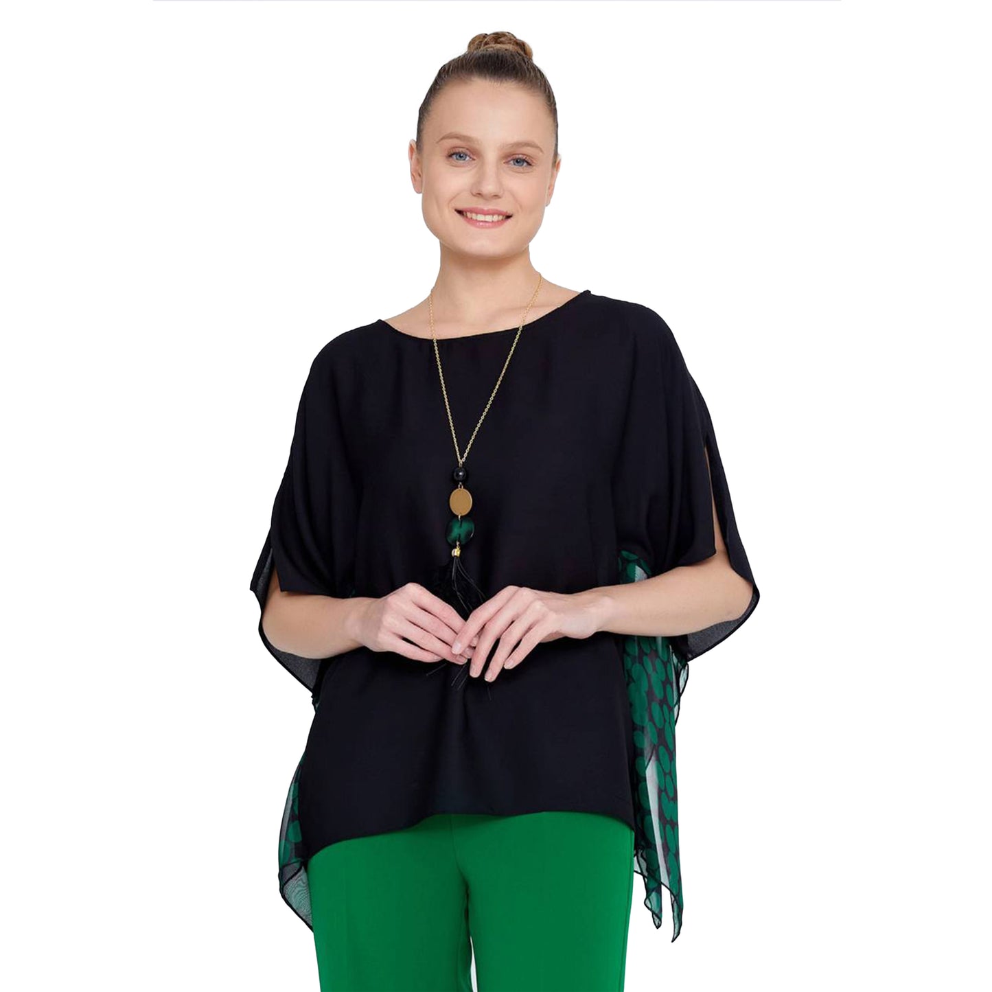 EXPLOSION Black - Green Blouse