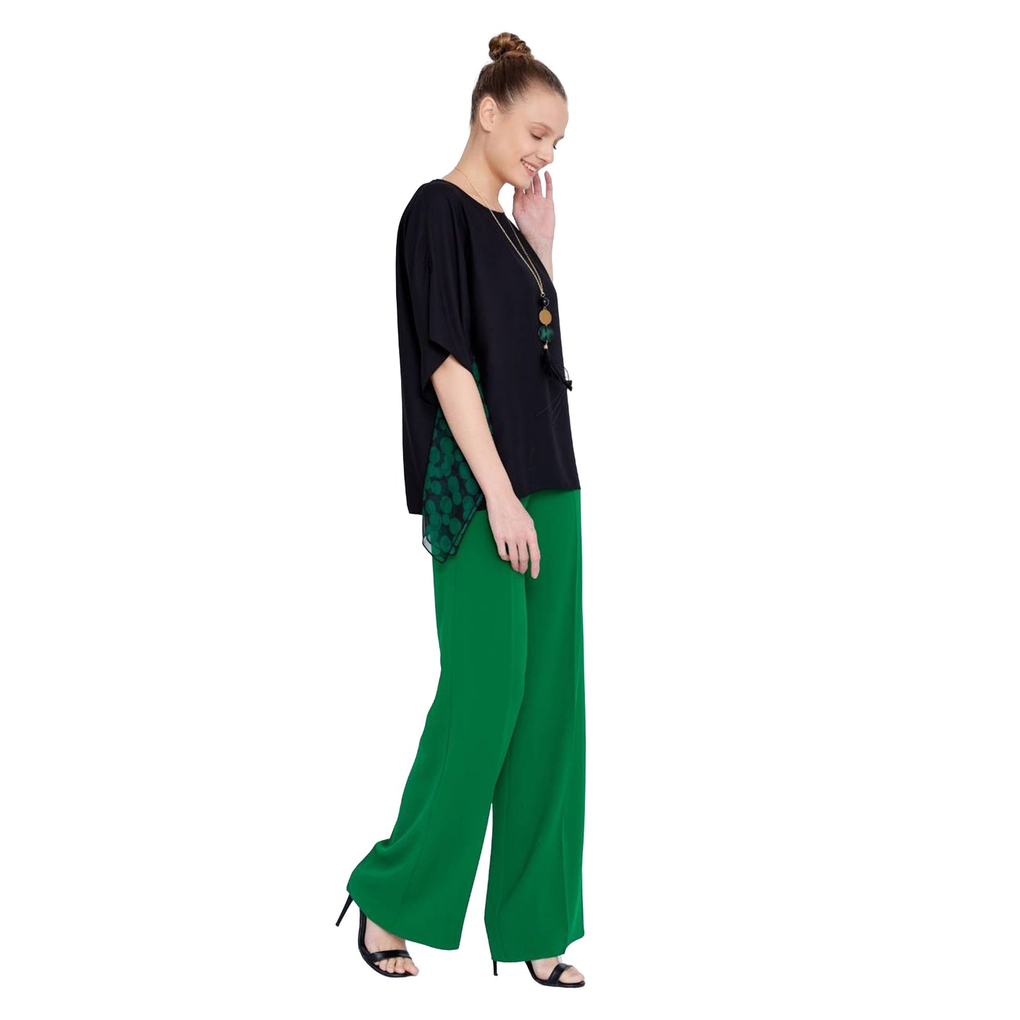 EXPLOSION Black - Green Blouse