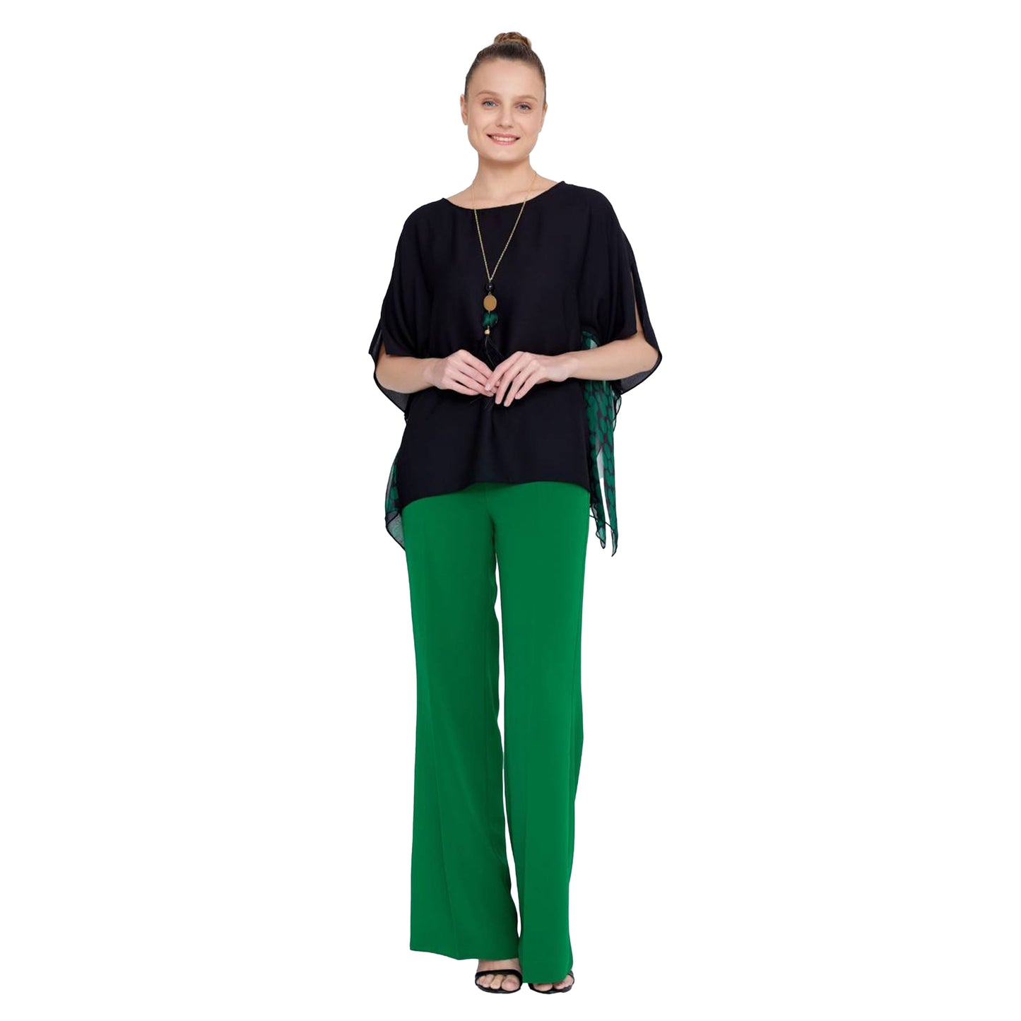EXPLOSION Black - Green Blouse