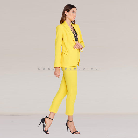 Long Sleeve Regular Yellow Suit