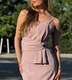 Dust Rose Bodycon Midi ress