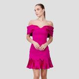 Fuchsia Pink Cocktail Dress