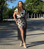 Polka Dot Tulle Midi Skirt Dress