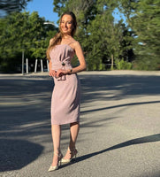 Dust Rose Bodycon Midi ress