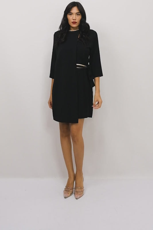 EDGE Mini Three Quarter Sleeve Casual Dresses
