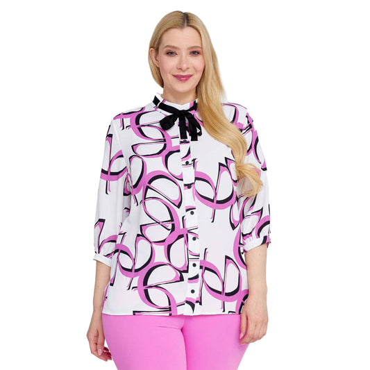 Fuchsia Long Sleeves Blouse