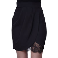 BLACK MINI SKIRT