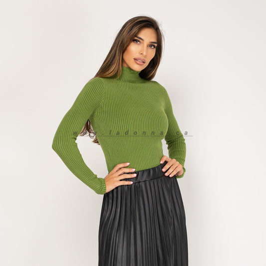 LONG SLEEVE GREEN SWEATER