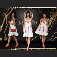 WHITE DRESS POPLIN FABRIC- WHITE