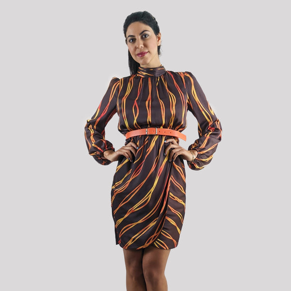 SANDROM LONG SLEEVE DRESS